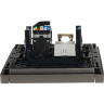 Двойная розетка RJ11+RJ45 IEK FORTEPIANO категория 5E FP535 сталь FP-KT20-O-1-K46