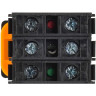 Кнопка с подсветкой IEK MASTER MI-BT60-11D-3-12-K05 d=22мм 1NO+1NC жёлтая