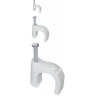 Скоба 7мм IEK плоская пластиковая (20шт) - USK21-07-020