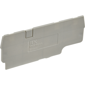 Заглушка IEK для CP-MC 3 вывода 4мм2 серая
